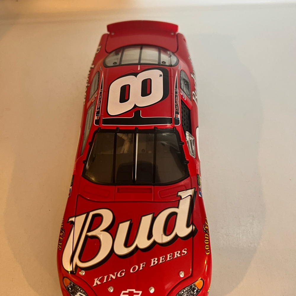 Budweiser Red Racing Car Model - Picture 3 of 5